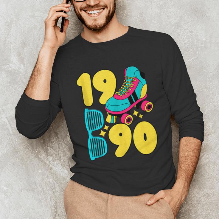 1990 Retro Raised In The 90s Old School Nostalgia Vibes Unisex Long Sleeve T-Shirt