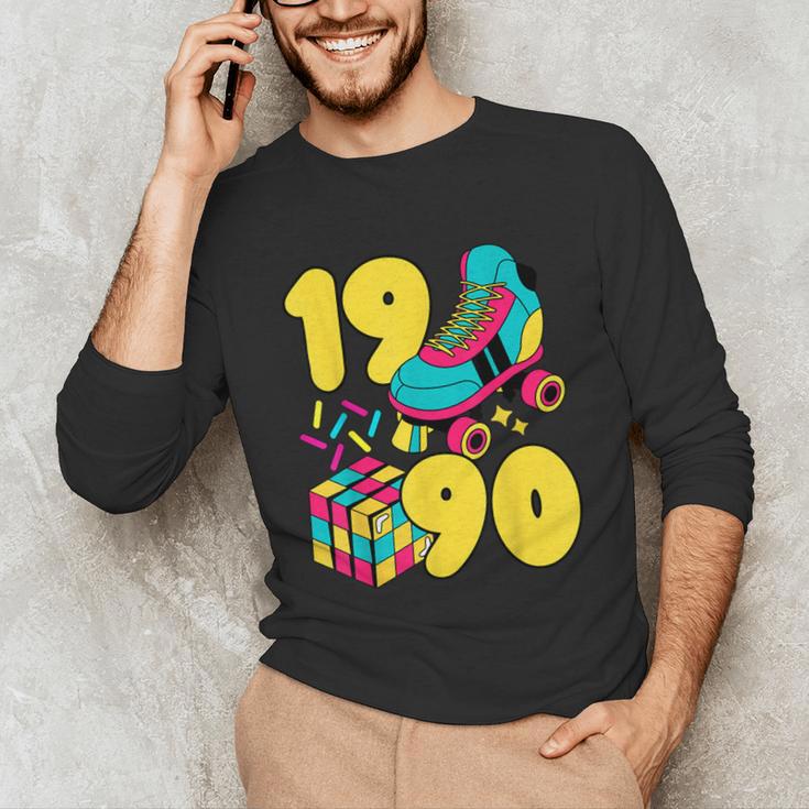 1990 Retro Raised In The 90s Old School Nostalgia Vibes Unisex Long Sleeve T-Shirt 1990 Retro Raised In The 90s Old School Nostalgia Vibes Unisex Long Sleeve T-Shirt