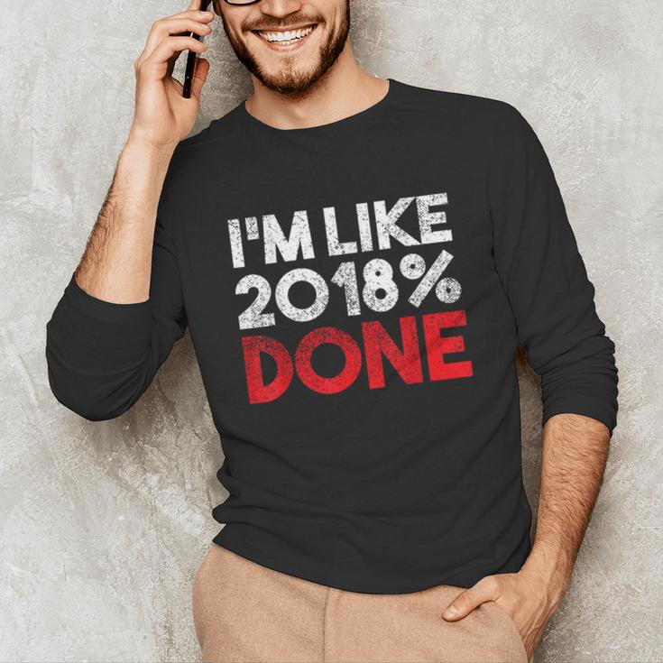 2018 Percent Done Senior Graduation Shirt Unisex Long Sleeve T-Shirt