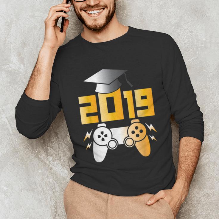 2019 High School Graduation Shirt Gamer Graduate Unisex Long Sleeve T-Shirt