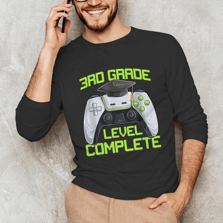 3rd Grade Level Complete Gamer Class Of 2026 Graduation Unisex Long Sleeve T-Shirt
