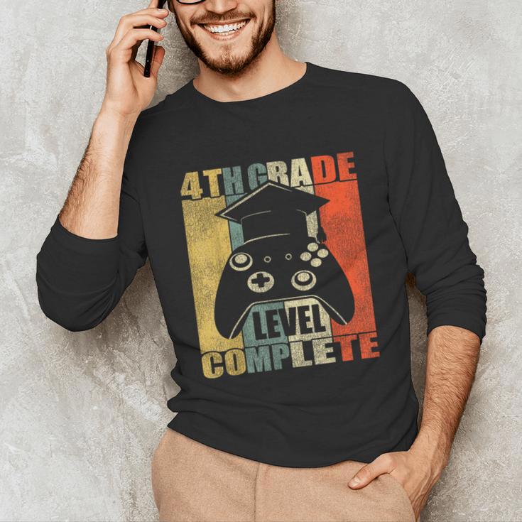 4th Grade Level Complete Gamer Class Of 2023 Graduation Unisex Long Sleeve T-Shirt