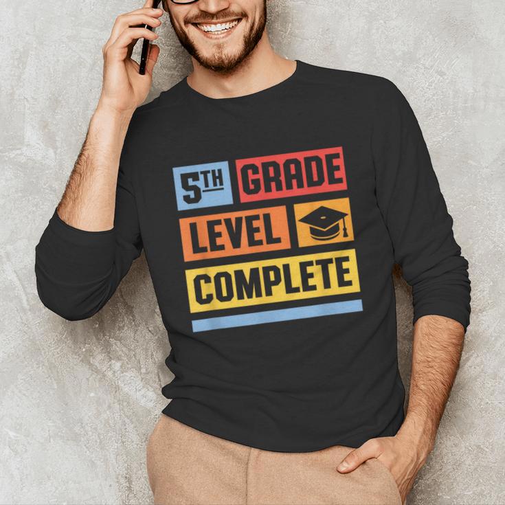 5th Grade Level Complete Shirt Graduation Last Day Of School Unisex Long Sleeve T-Shirt