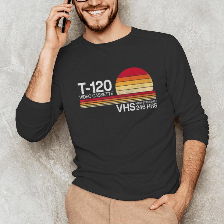 70's 80's 90's Music Nostalgia Video Cassette Tape VHS Retro Unisex Long Sleeve T-Shirt 70's 80's 90's Music Nostalgia Video Cassette Tape VHS Retro Unisex Long Sleeve T-Shirt