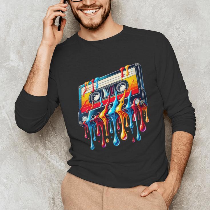 80s 90s Retro Party Costume Nostalgia Cassette Unisex Long Sleeve T-Shirt