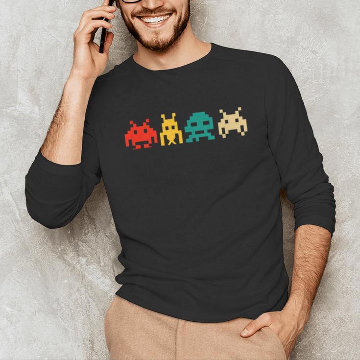 80s Video Game Nostalgia Retro Vintage Arcade Novelty Unisex Long Sleeve T-Shirt