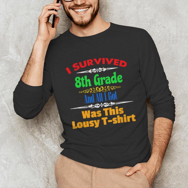 8th Grade Graduation Boys Girls Grad Education Unisex Long Sleeve T-Shirt