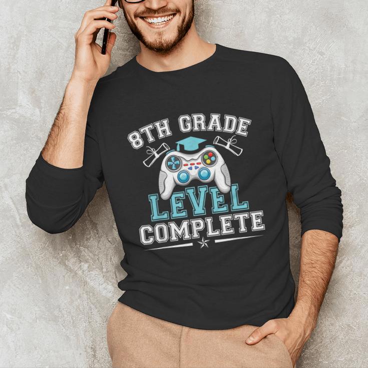 8th Grade Level Complete Graduation 2025 Class Eighth Grade Unisex Long Sleeve T-Shirt