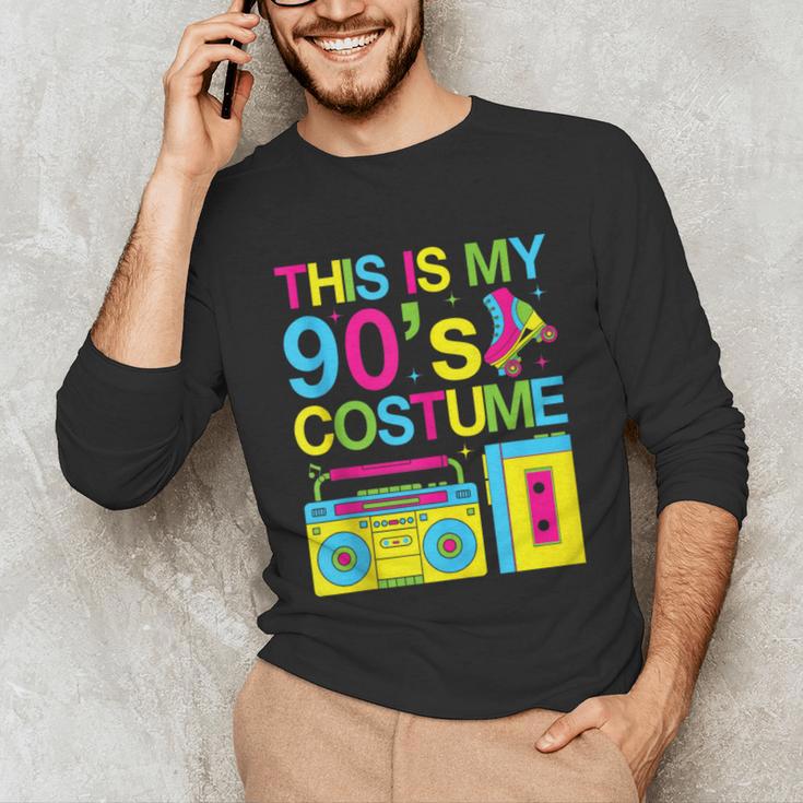 This Is My 90's Costume Retro 1990s Style Cassette Nostalgia Unisex Long Sleeve T-Shirt