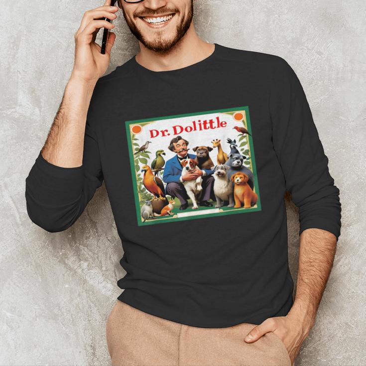 Animal Doctor & Communicator Dr Dolittle Children's Book Cover Unisex Long Sleeve T-Shirt