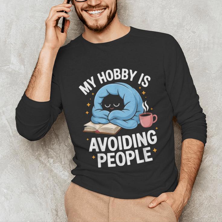 Anti-Social Club Homebody Introvert Hibernate Hermit Shyness Unisex Long Sleeve T-Shirt