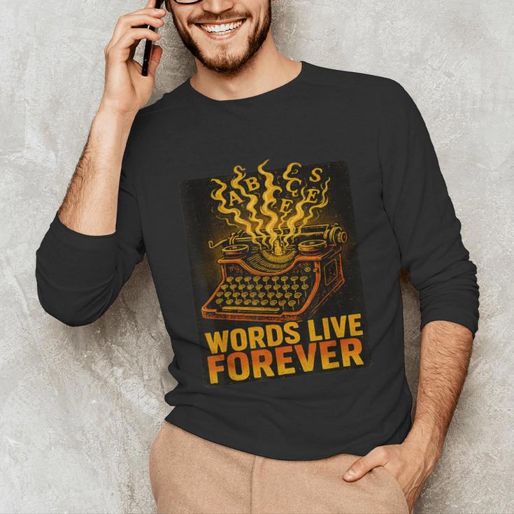 Antiques Collector Writing Retro Nostalgia Curiosity Unisex Long Sleeve T-Shirt