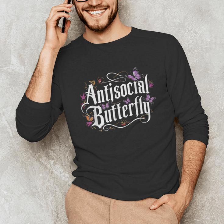 ANTISOCIAL BUTTERFLY Introvert Unisex Long Sleeve T-Shirt ANTISOCIAL BUTTERFLY Introvert Unisex Long Sleeve T-Shirt
