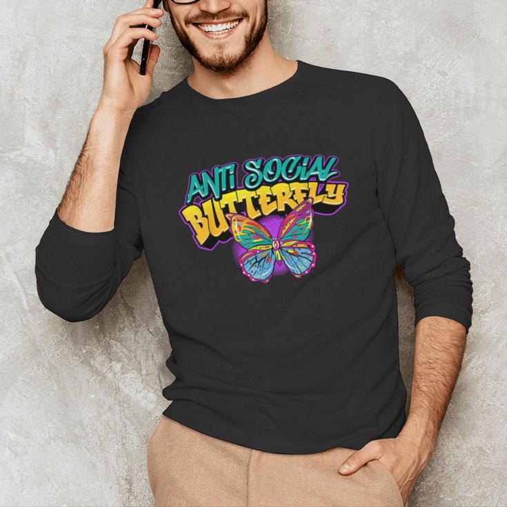 Antisocial Butterfly Shirts For Introvert Unisex Long Sleeve T-Shirt Antisocial Butterfly Shirts For Introvert Unisex Long Sleeve T-Shirt