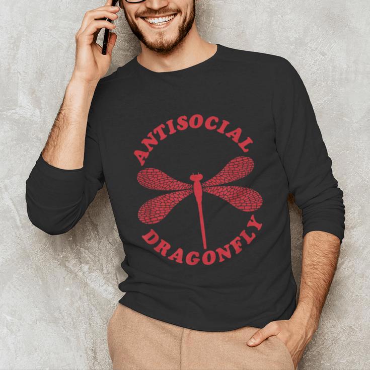 Antisocial Dragonfly Introvert Humor Nature Insect Graphic Unisex Long Sleeve T-Shirt Antisocial Dragonfly Introvert Humor Nature Insect Graphic Unisex Long Sleeve T-Shirt