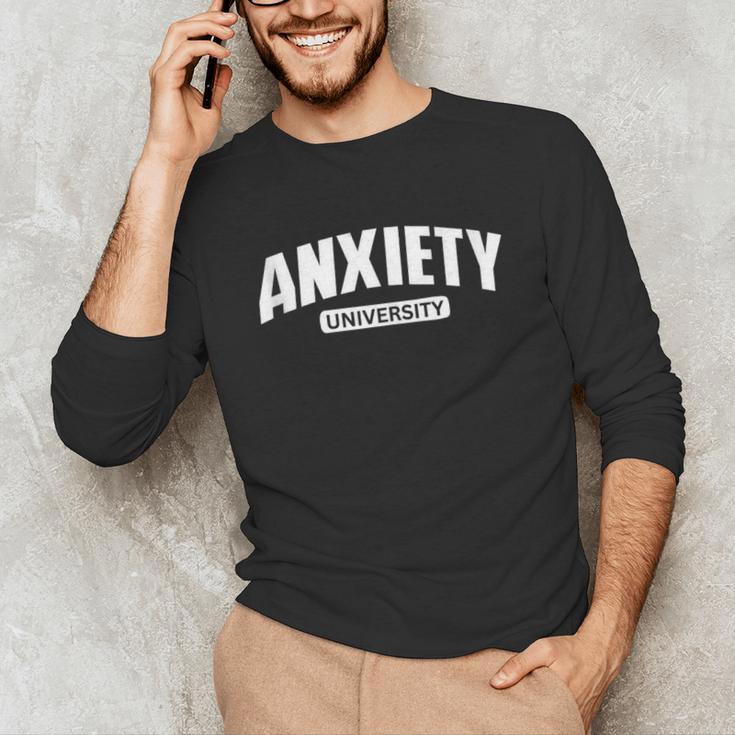 Anxiety University Anxious Introvert Tee Unisex Long Sleeve T-Shirt