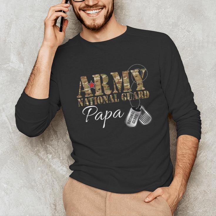 Army National Guard Papa Army National Guard Graduation Papa Unisex Long Sleeve T-Shirt