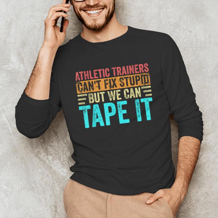 Athletic Trainers Fix Stupid Sports Graduation Vintage Unisex Long Sleeve T-Shirt