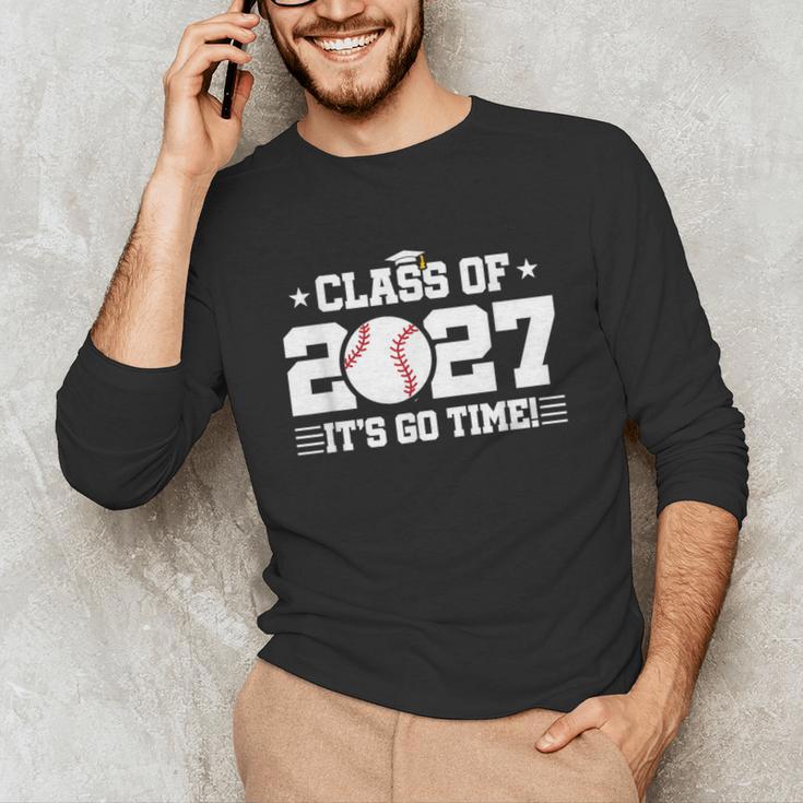 Back To School 2027 Baseball 2027 Graduation Class Of 2027 Unisex Long Sleeve T-Shirt