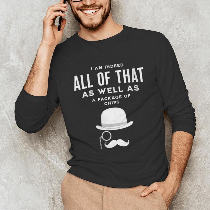 All Of That Bag Chips 1990s Nostalgia Saying British Unisex Long Sleeve T-Shirt