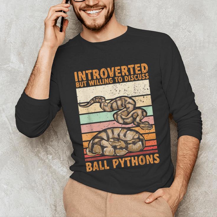 Ball Python Snake Introvert Ball Python Unisex Long Sleeve T-Shirt Ball Python Snake Introvert Ball Python Unisex Long Sleeve T-Shirt