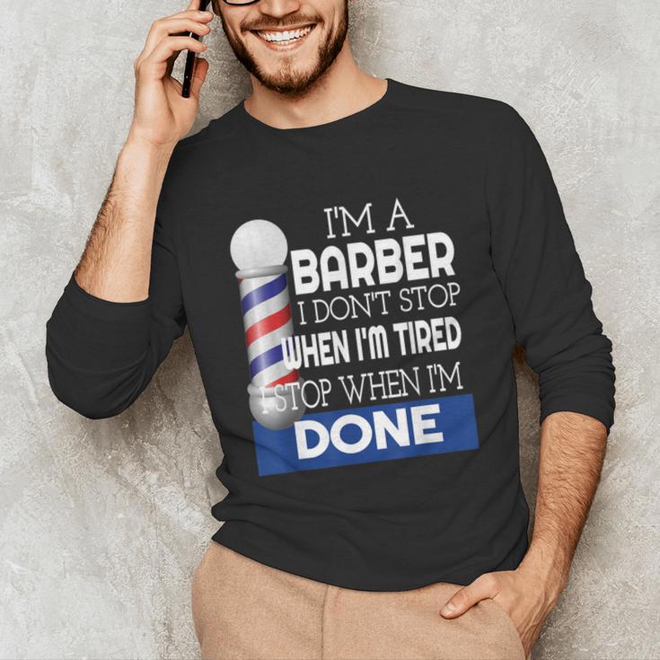 Barber Stylist Barber College Graduation Unisex Long Sleeve T-Shirt