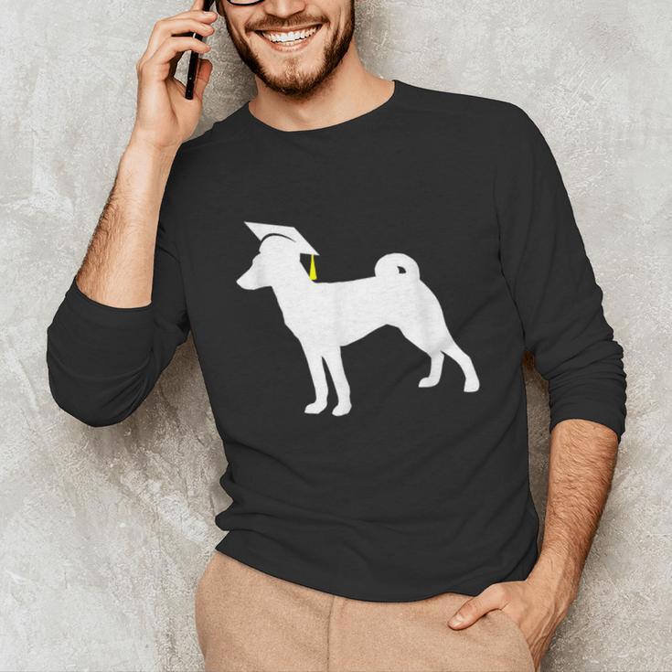Basenji Graduation Dog Graduate Unisex Long Sleeve T-Shirt