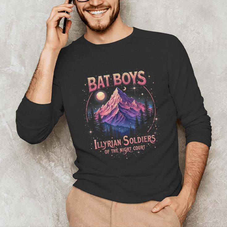 Bat Boys Night Court Mountain Nesta Bookworm ACOSF Bookish Unisex Long Sleeve T-Shirt