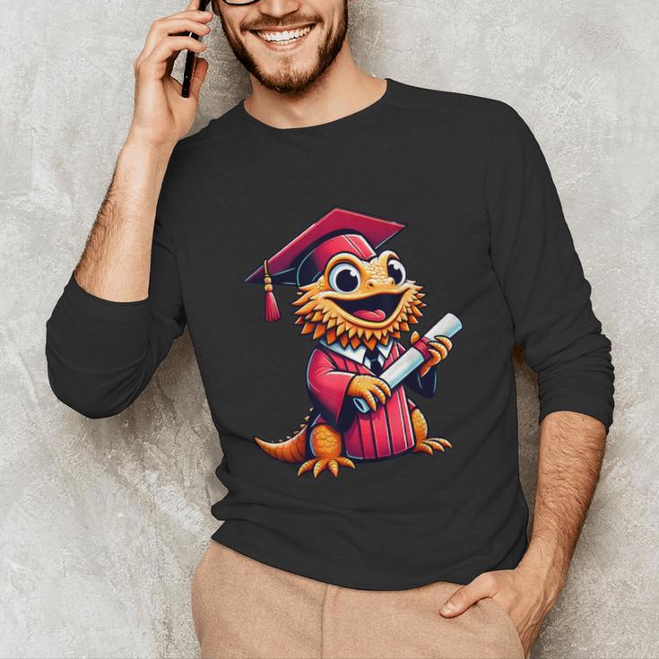 Bearded Dragon Graduation Kindergarten Elementary Girl Boy Unisex Long Sleeve T-Shirt