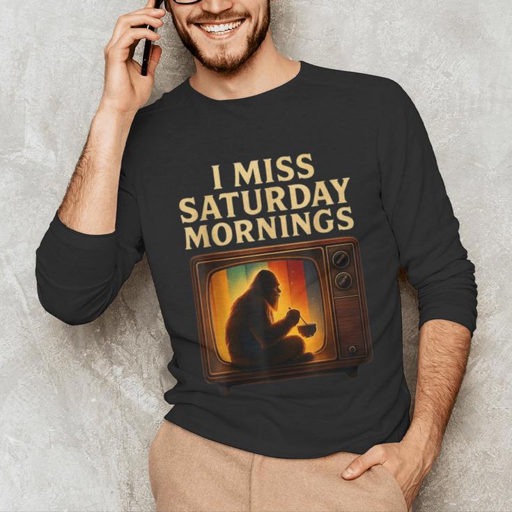Bigfoot Saturday Morning Nostalgia Unisex Long Sleeve T-Shirt