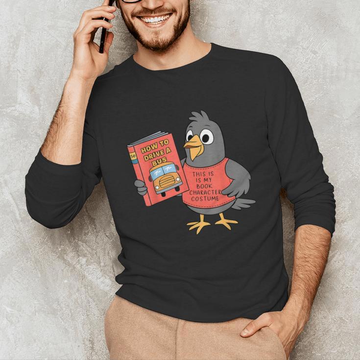 This Is My Book Character Costume- Pigeon Kids Reading Unisex Long Sleeve T-Shirt