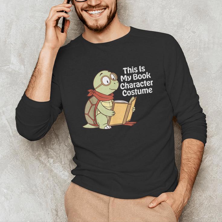 This Is My Book Character Costume Turtle Kids Reading Unisex Long Sleeve T-Shirt