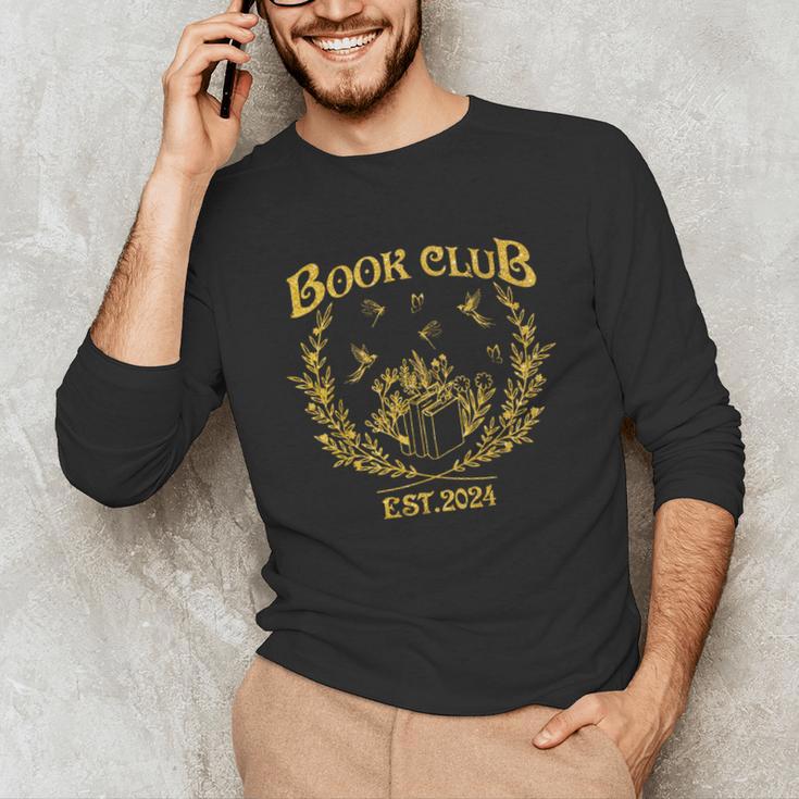 Book Club Since Reading Club EST 2024 Book Lover Social Club Unisex Long Sleeve T-Shirt