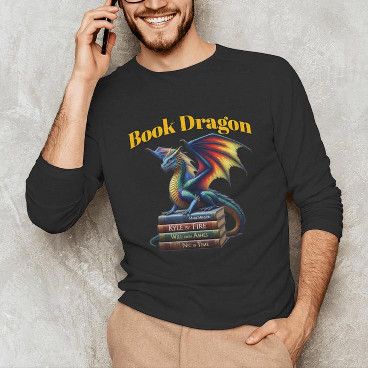 Book Dragon Mark Minson's Books Unisex Long Sleeve T-Shirt