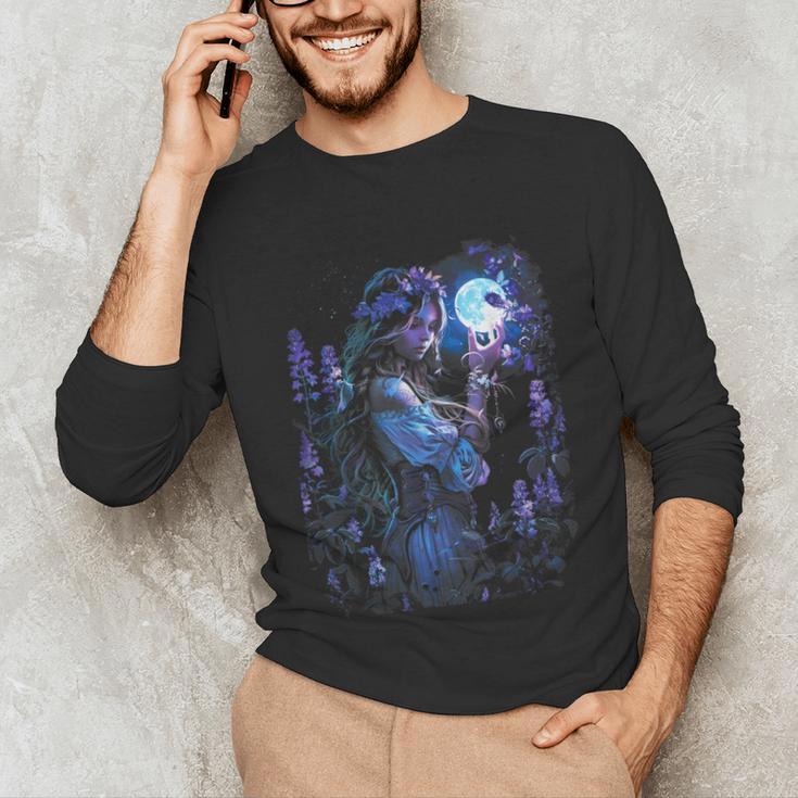 Book Fantasy Art Beautiful Elf Princess Fairy Unisex Long Sleeve T-Shirt