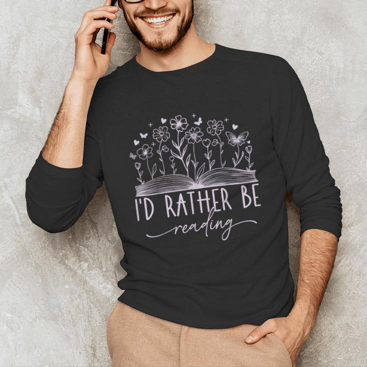 Book Lover Library Reading Bookish Literature Reader Unisex Long Sleeve T-Shirt