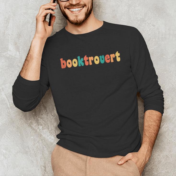 Book Lovers Introverted Bookworm Reading Booktrovert Unisex Long Sleeve T-Shirt