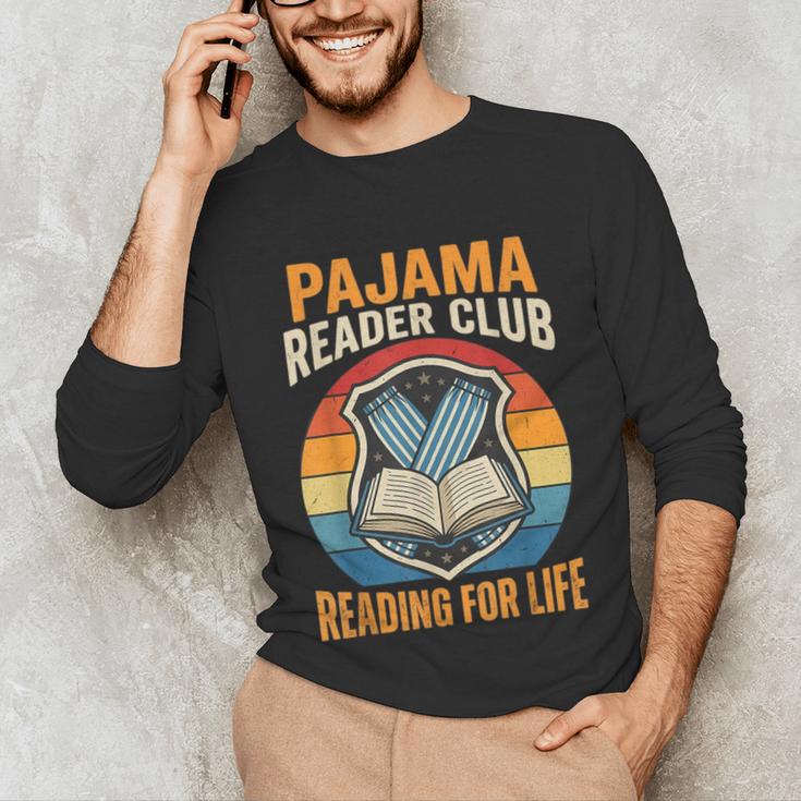 Book And Pajamas Reading Bedtime Unisex Long Sleeve T-Shirt
