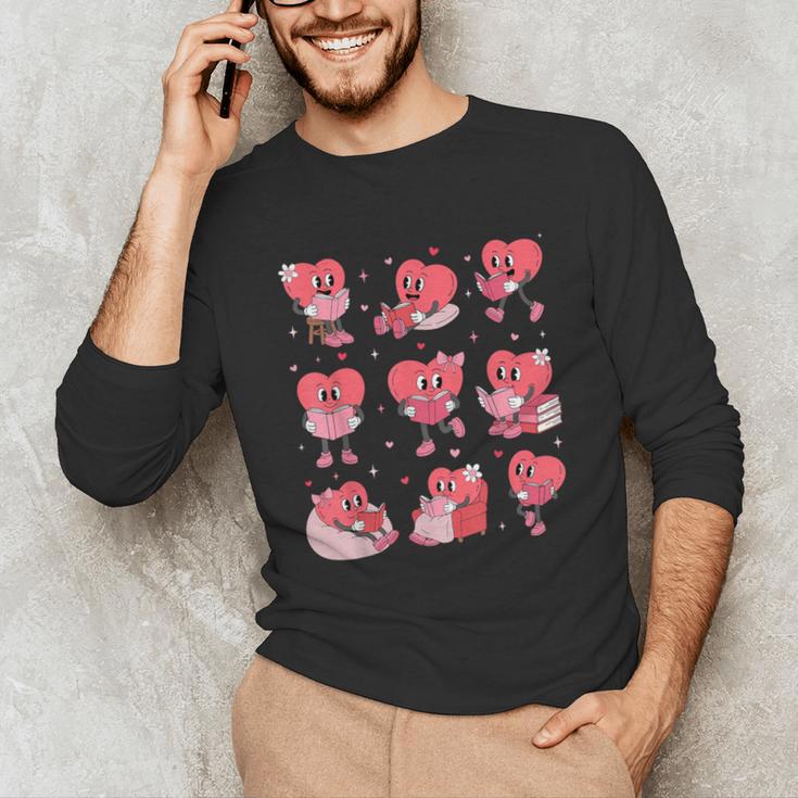All Booked For Valentine Book Teacher Kids Girls Boys Unisex Long Sleeve T-Shirt
