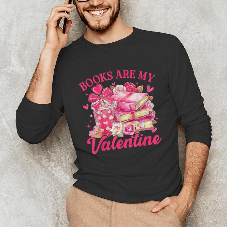 Books Are My Valentine Book Lover Heart Matching Party Unisex Long Sleeve T-Shirt Books Are My Valentine Book Lover Heart Matching Party Unisex Long Sleeve T-Shirt