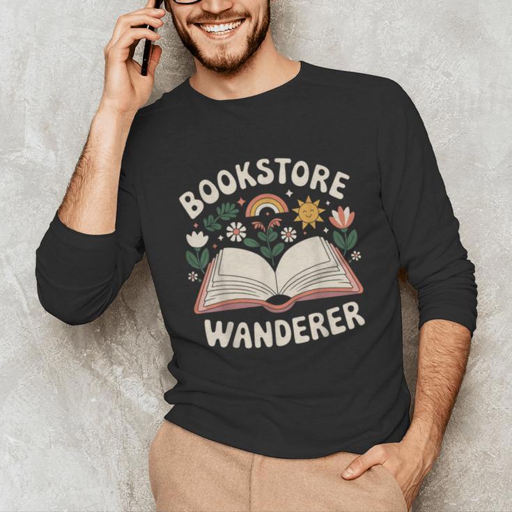 Bookstore Wanderers Retro Women Book Lovers Unisex Long Sleeve T-Shirt Bookstore Wanderers Retro Women Book Lovers Unisex Long Sleeve T-Shirt
