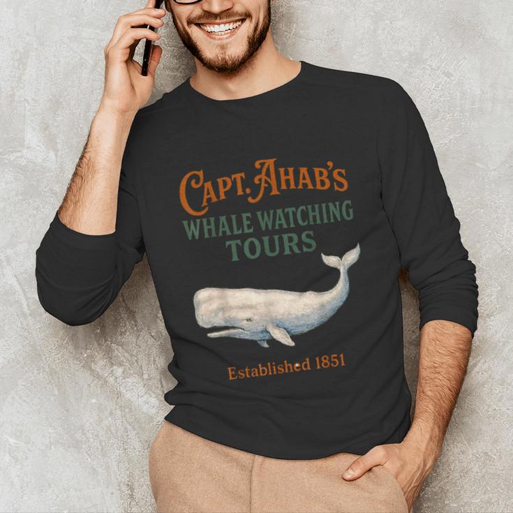 Captain Ahab’s Whale Watching Tours – Moby Book Parody Unisex Long Sleeve T-Shirt