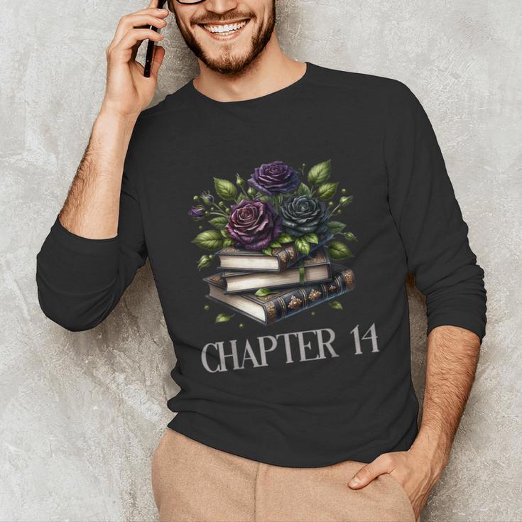 Chapter 14 14th Birthday Girls Book Lovers Gothic Flowers Unisex Long Sleeve T-Shirt