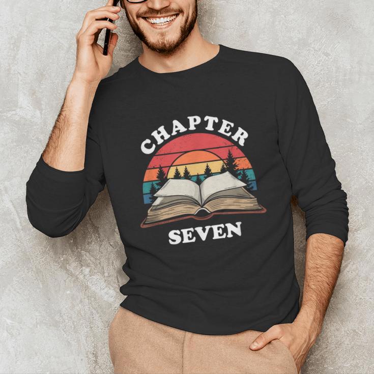 Chapter Seven Book Reading 7th Birthday 7 Year Old Unisex Long Sleeve T-Shirt