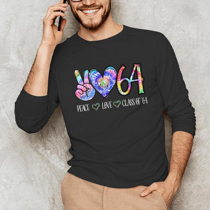 Class Of 1964 Shirt Tie Dye Senior Graduation Class Reunion Unisex Long Sleeve T-Shirt