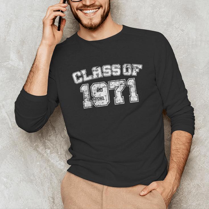 Class Of 1971 71 School Tee Shirt Graduation Class Party Unisex Long Sleeve T-Shirt