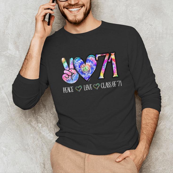 Class Of 1971 Shirt Tie Dye Senior Graduation Class Reunion Unisex Long Sleeve T-Shirt