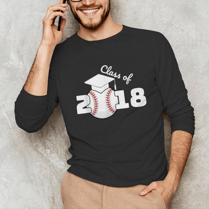 Class Of 2018 Baseball Senior Graduation Shirt Grad Unisex Long Sleeve T-Shirt