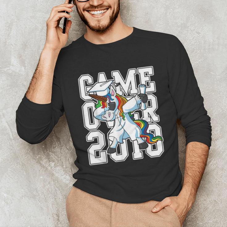 Class Of 2018 Graduation Dabbing Unicorn Shirt Unisex Long Sleeve T-Shirt