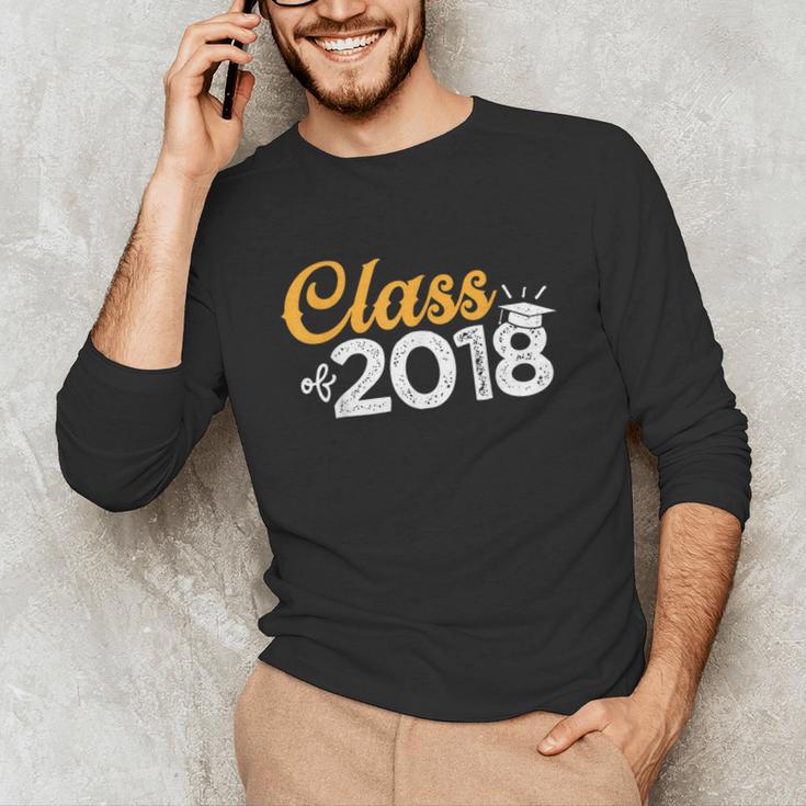 Class Of 2018 GraduationShirt Senior Boys Girls Men Women Unisex Long Sleeve T-Shirt